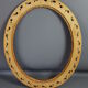 Old oval frame open wood