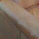 Set of 2 leather wingback chairs