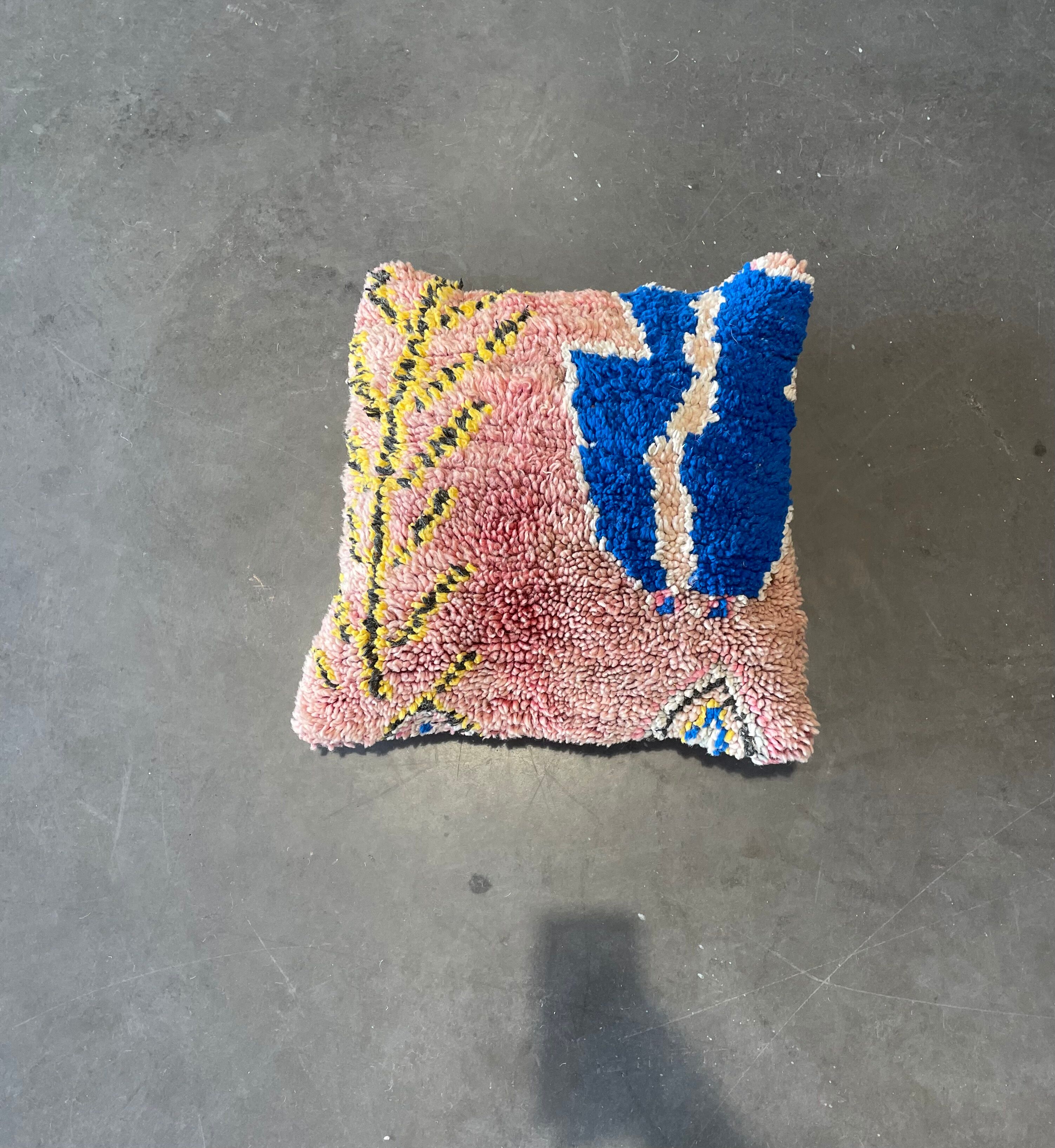 Moroccan wool cushion cover