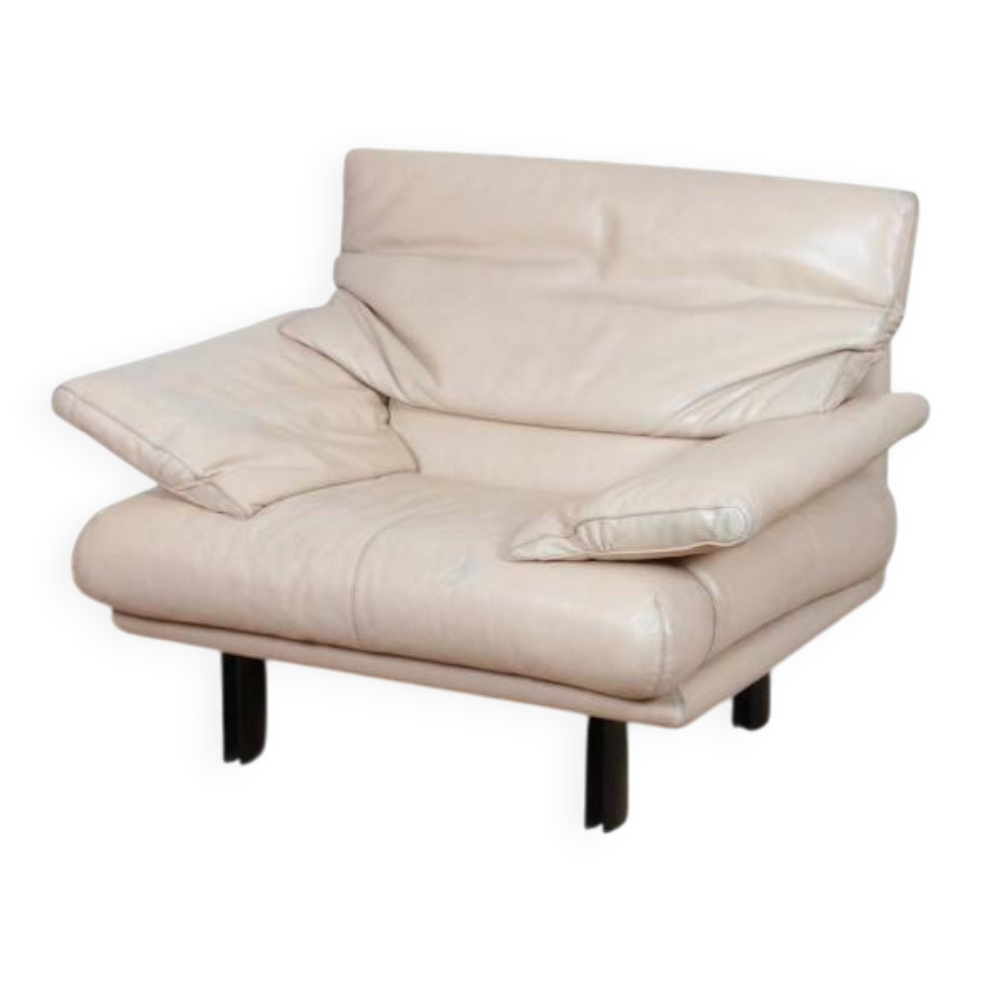 Alanda leather armchair by Paolo Piva for B&B Italia, 1980s