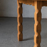 Extendable round dining table in oak, Denmark, 1970’s