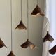 Small suspension in organic teak hat D30 H20