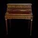 Cylinder desk with a system in mahogany in the Louis XVI style.