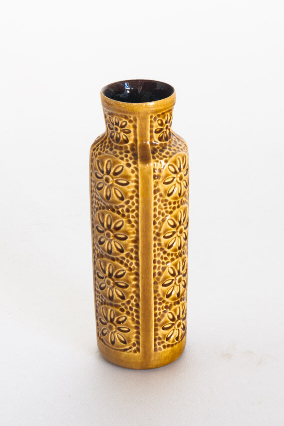 Enamelled ceramic vase, Germany of the 1960s.