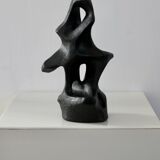 Free-form ceramic, painted black, 1969