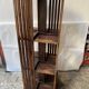 Pivoting column library in mahogany, 20th century.