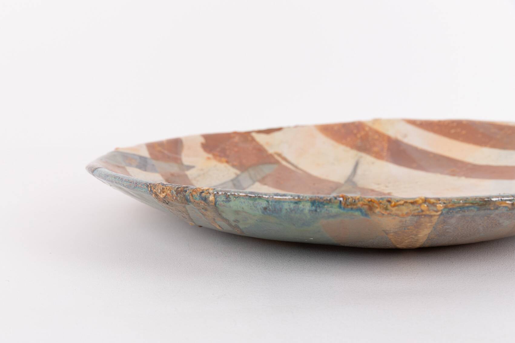 Unique Sicilian earthenware dish plate