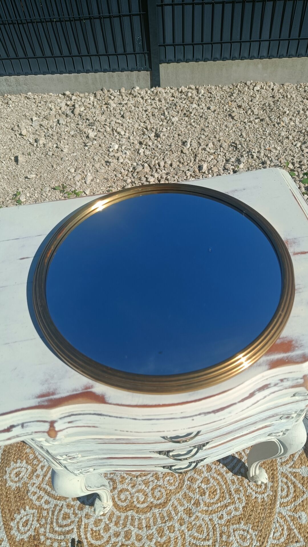 Golden mirror plateau