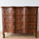 Louis XV style dresser and 2 bedside tables in solid cherry wood.