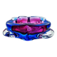 Cendrier rose et bleu ciel des années 1960 en verre de Murano.