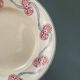 Series of 8 dessert plates 1900 in Longwy earthenware