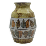 Baluster vase in earthenware by Jean-Claude Malarmey from Vallauris.