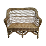 Rattan bench