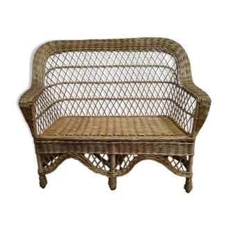 Rattan bench