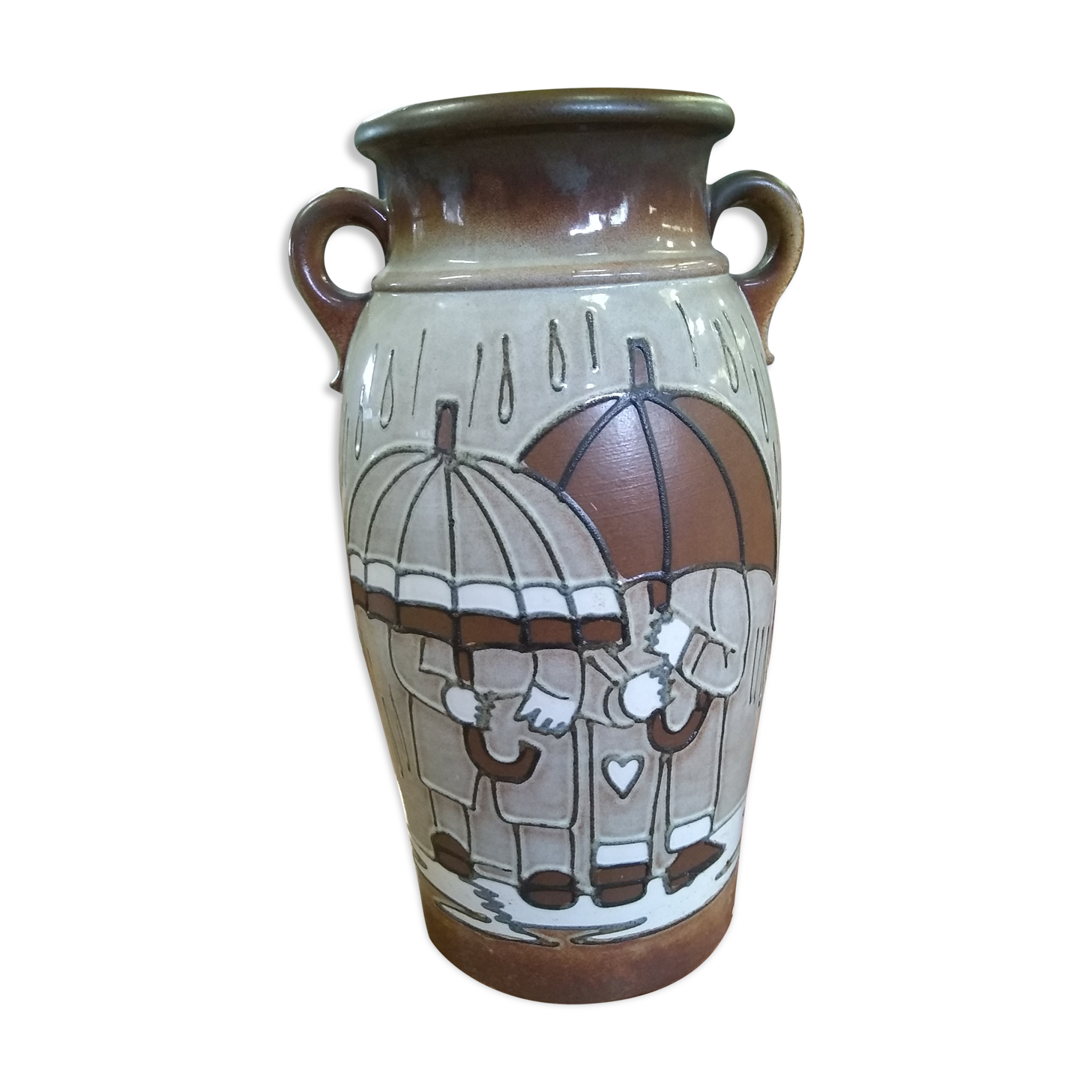 West germany umbrella holder in ceramics 70s