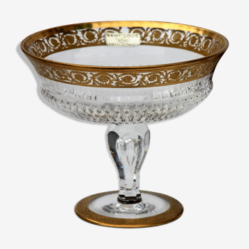 Fuit cup or centerpiece by St Louis Crystal model Thistle