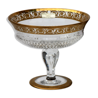 Fuit cup or centerpiece by St Louis Crystal model Thistle