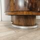 Art Deco sideboard in root walnut and fog with an aluminium base, 1940.