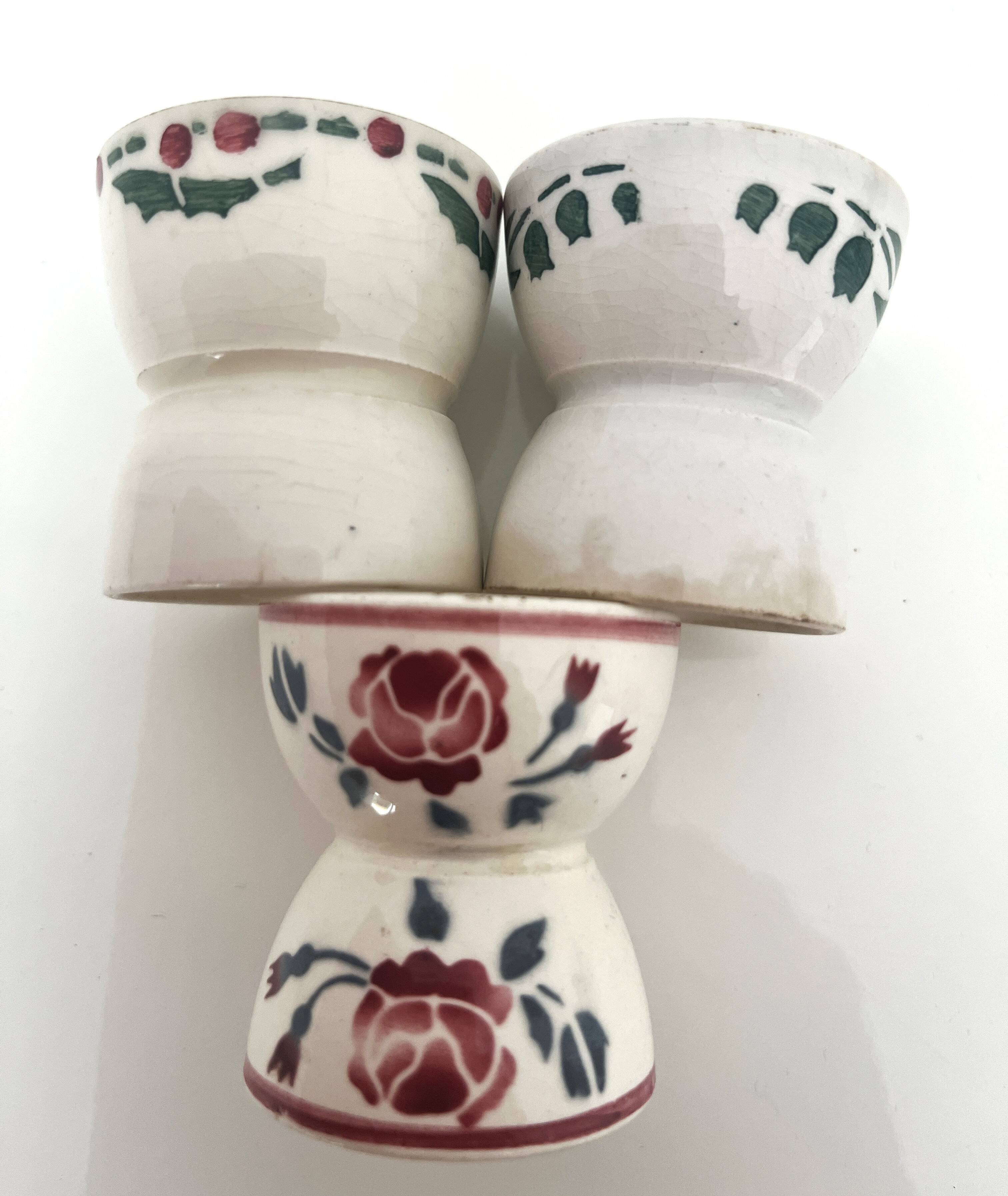 Set of 3 devil egg cups