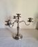 Silver-plated metal candelabrum chandelier SNPA with 4 lights