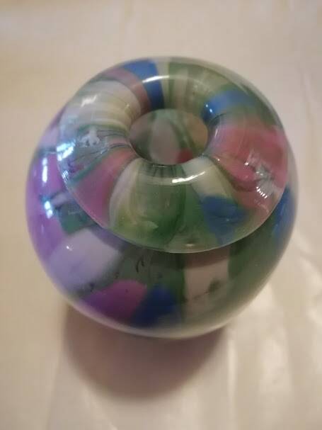 Multicoloured vase