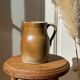 Vintage stool in raw wood