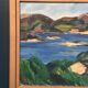 Original Swedish Oil on Canvas - "Lake" by Kersti Flyckt - Signed - Vintage and Framed - 79 × 66 cm (31.1 in × 26 in)