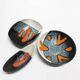 Rare set of three Elchinger Atelier ceramic bowls. France, 1950.