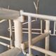 Old industrial coat rack, wardrobe rack XXXL