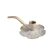 Ornate brass pipe candlestick