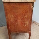 Transitional style chest of drawers in marquetry