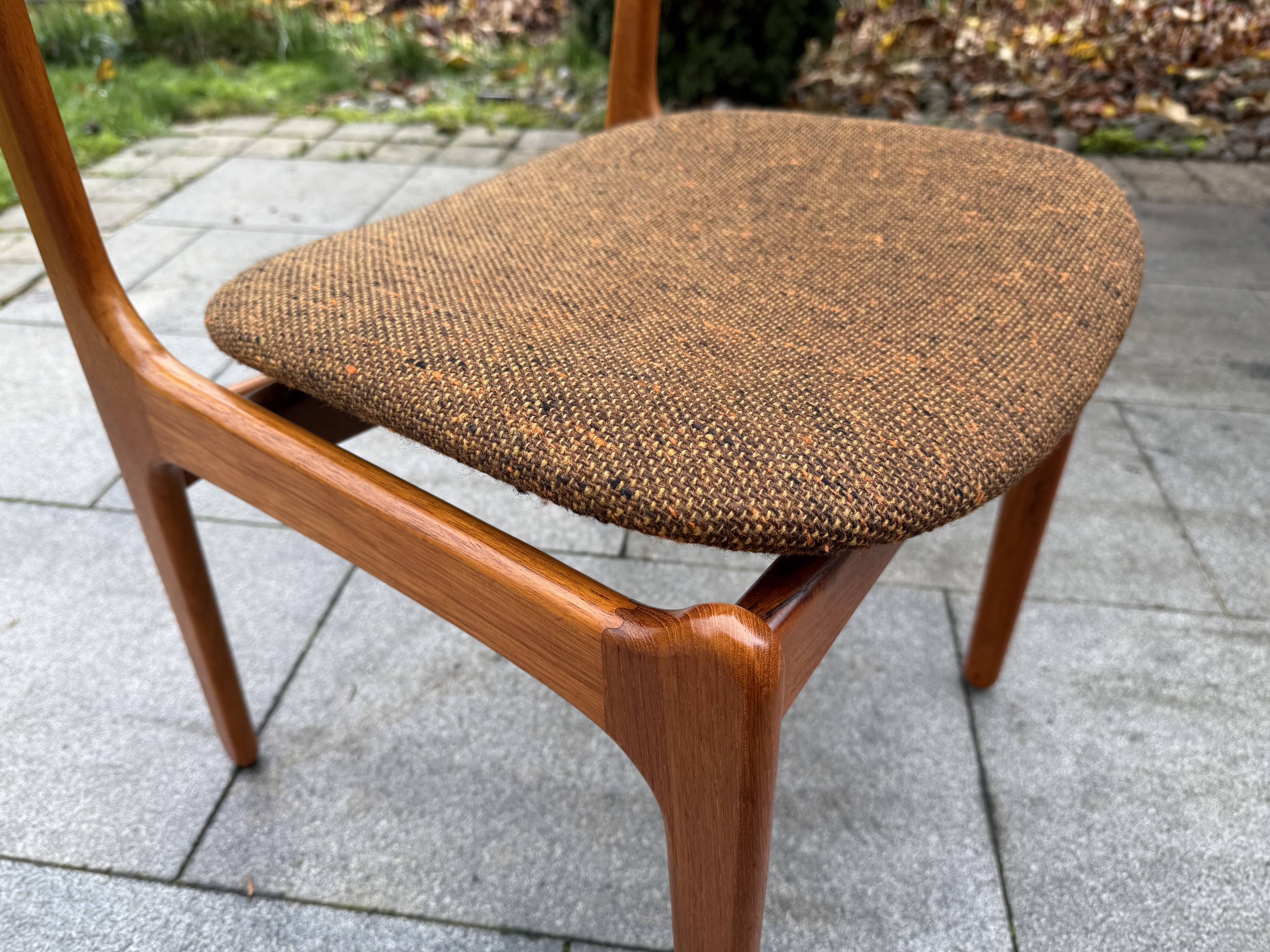 4 Scandinavian chairs by Erick Buch for Oddense, Denmark 1960