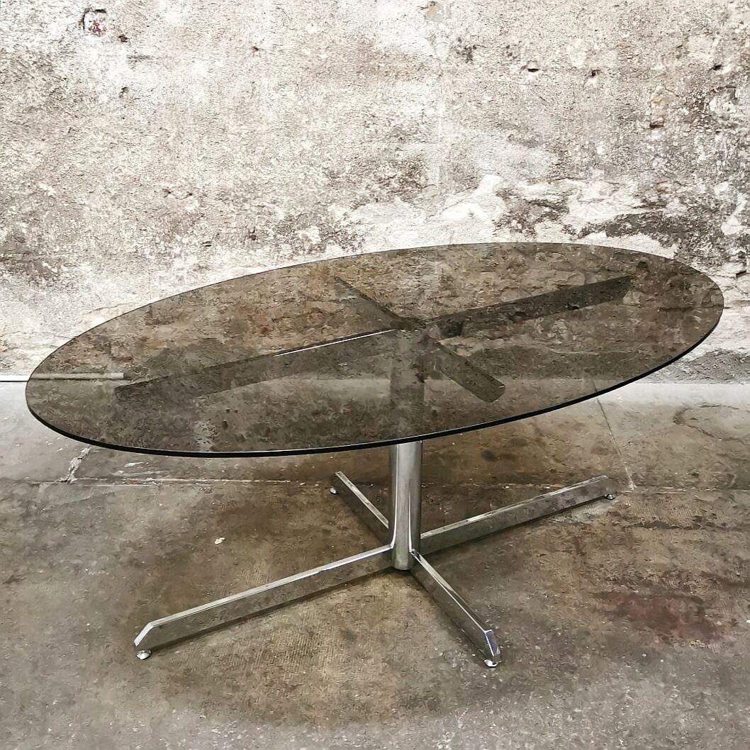 Oval dining table, Roche Bobois, 1970