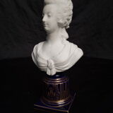 Ancien buste de Marie Antoinette porcelaine, biscuit d'époque XIX ème