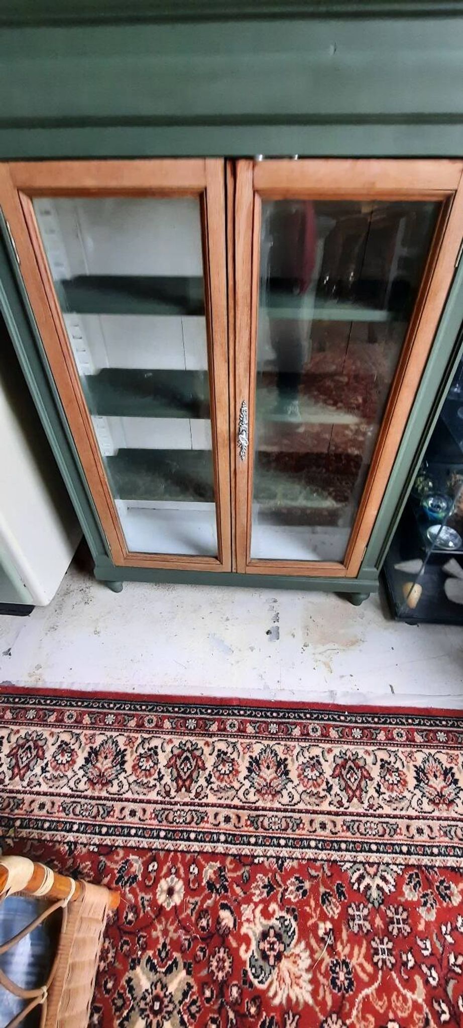 Painted display cabinet