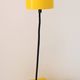 Vintage Bakelite origami-shaped yellow pendant light