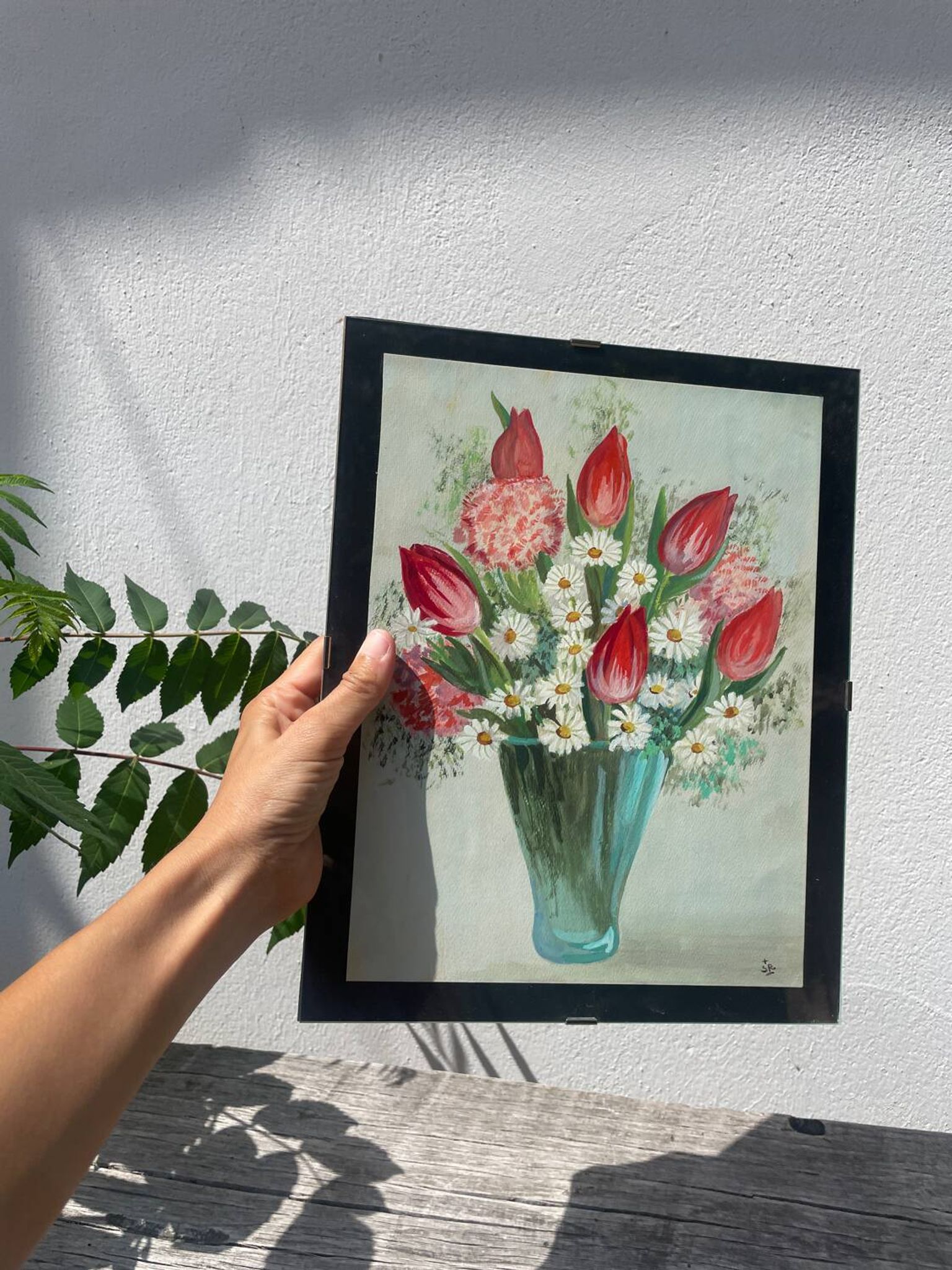Flower bouquet painting