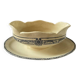 Sauceboat on a wrought iron base from Salins.