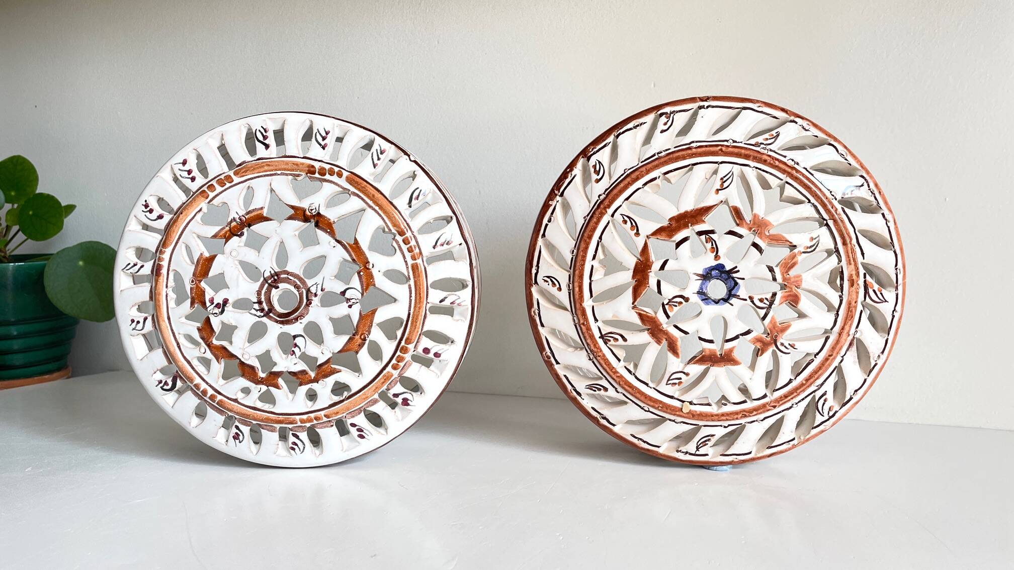 Handcrafted ceramic wall light