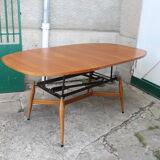 Scandinavian smorrebrod liftable coffee table