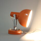 Lampe de table ou murale orange vintage des années 1960, Tchécoslovaquie