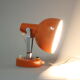 1960s Vintage Orange Table or Wall Lamp, Czechoslovakia
