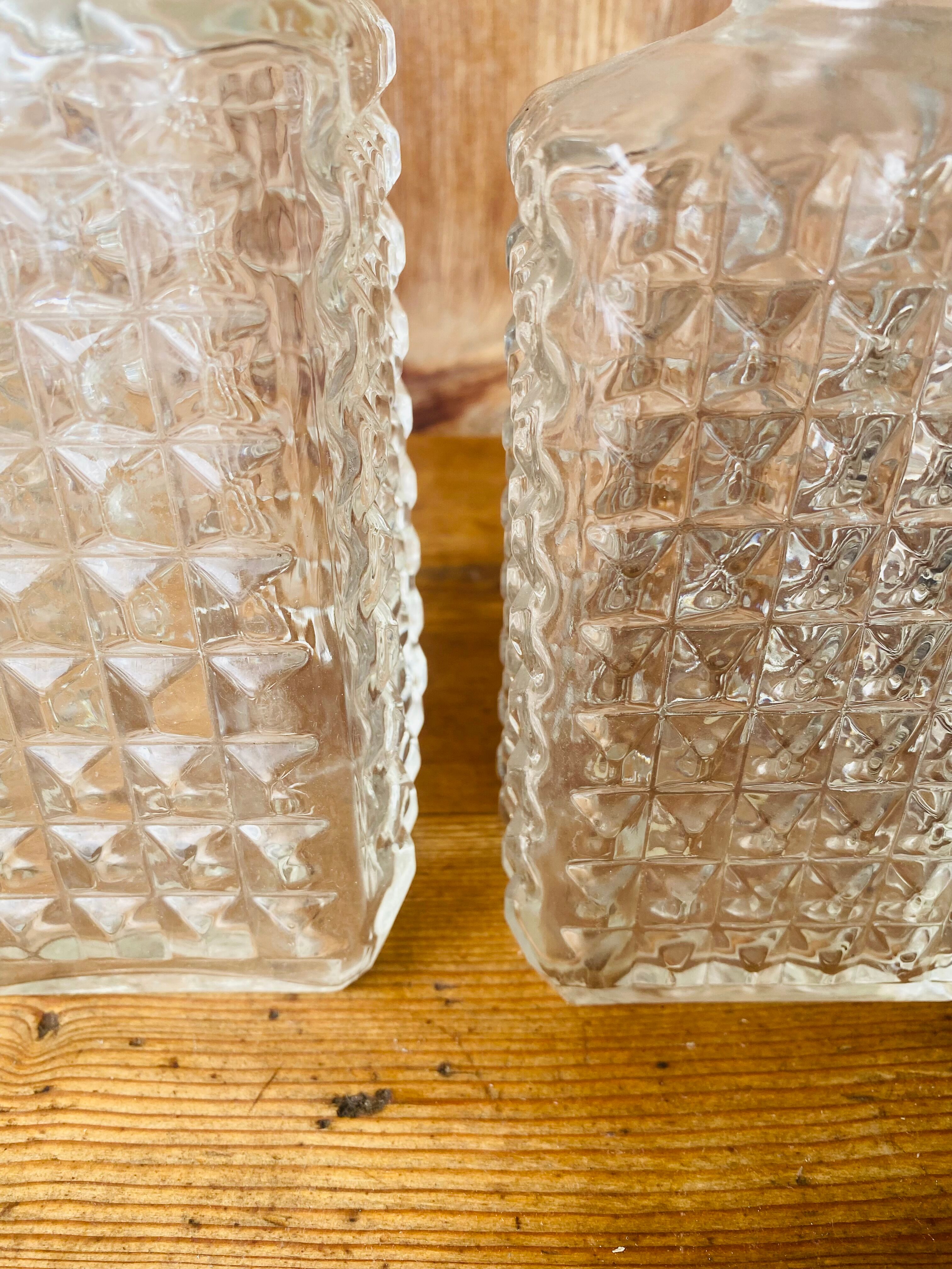 Duo de carafes à whisky années 70