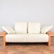 Italian Leather Sofa from Giorgetti, 1980s.