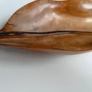 Falcon olive wood fruit bowl spain 1960