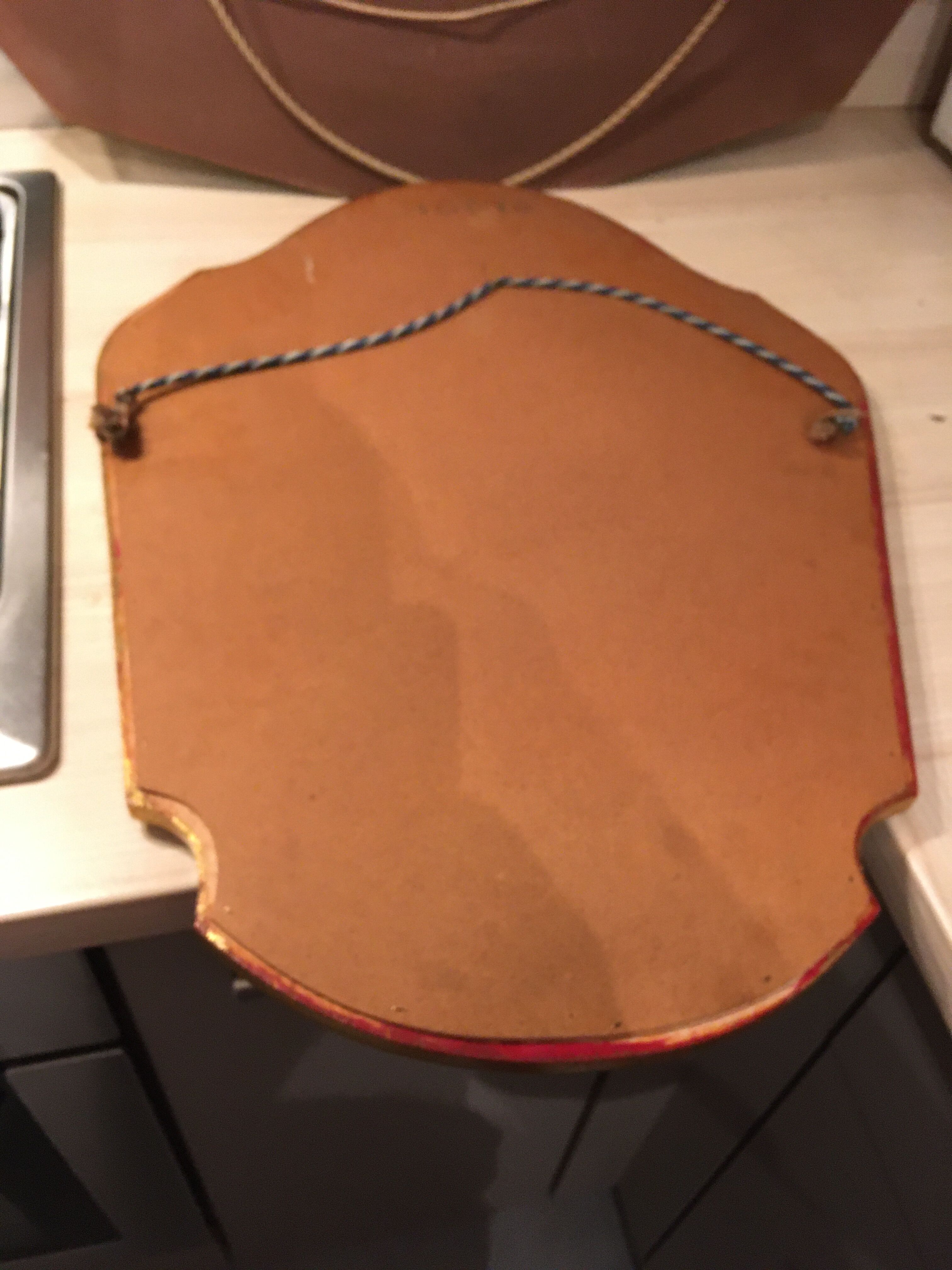 Golden vintage mirror