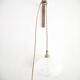 White Clichy glass hanging lamp