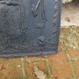Chimney plate and pair of channels