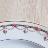 Flat plates (6) in Limoges porcelain
