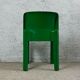 Chaise verte Kartell Modèle 4875 par Carlo Bartoli, années 70